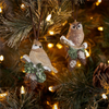 Cardinal and Owl Ornament (Set of 12) 4”H Resin