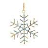 Snowflake Ornament (Set of 12) 3.5”H Iron/Glass Beads