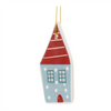 House Ornament (Set of 12) 3.5”H Ceramic