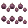 Ball Ornament (Set of 12) 3"D, 4"D Glass