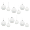 Ball Ornament (Set of 12) 3"D, 4"D Glass