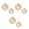Ball Ornament (Set of 6) 4"D, 5"D Glass