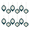 Reflector Ornament (Set of 12) 3.25"H, 4"H Glass