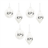 Ornament (Set of 6) 4"D, 5"H Glass