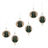 Ornament (Set of 6) 4.5"H, 5.5"H Glass