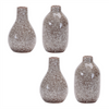 Vase (Set of 4) 4.5"H, 4.75"H Ceramic