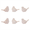 Bird (Set of 6) 4”H Resin