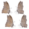 Etched Butterfly Shelf Sitter (Set of 4)