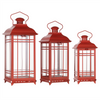 Lantern (Set of 3) 14"H, 17"H, 20"H Metal/Glass