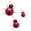 Metal Lady Bug Garden Decor (Set of 6)