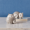 Happy Terra Cotta Cat Shelf Sitter (Set of 4)
