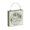 Cabin and Trails Sign (Set of 4) 9”H MDF