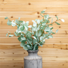 Blue Silver Dollar Eucalyptus Leaf Spray (Set of 6)