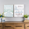 Lake Sign (Set of 2) 15.75"L x 20"H MDF/Wood