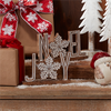 Joy and Noel Sign (Set of 4) 6.75"L x 4.5"H, 8.5"L x 4.5"H Resin