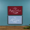 Cocoa and Cookies Frame (Set of 2) 15.5"L x 9.5"H Plastic/MDF