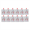 Snowman and Deer Ornament (Set of 12) 5.25”H Iron