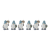 Gnome (Set of 6) 5.5"H, 5.75"H Resin