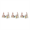 Church Ornament (Set of 6) 5.75"H, 6.25"H Glass