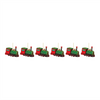 Train Ornament (Set of 6) 4.25"L x 3"H Glass