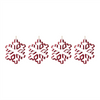Snowflake Cookie Cutter Ornament (Set of 4) 10.5”H Metal