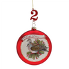 12 Days Of Christmas Ornaments (Set of 12) 4.75”H Glass