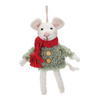 Mouse Ornament (Set of 6) 7”H Foam/Polyester