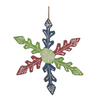 Snowflake Ornament (Set of 6) 5.5”H MDF