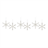 Snowflake Ornament (Set of 6) 14”H Iron/Glass