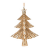 Tree and Snowflake Ornament (Set of 12) 3.25"H, 5"H Resin