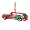 Car and Camper Ornament (Set of 12) 3.5"L x 2.25"H, 4.5"L x 1.5"H MDF