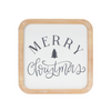 Christmas Plaque (Set of 12) 5"SQ, 5"SQ, 6.5"L x 5"H MDF/Wood