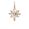 Star Ornament (Set of 12) 6"H, 8"H Iron/Rattan