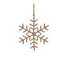 Snowflake Ornament (Set of 12) 6.5"H, 8.5"H Iron/Thread