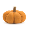 Pumpkin (Set of 2) 8.5"D x 6.5"H, 10"D x 7"H Polyester/Wool/Wood