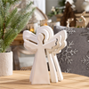 Wood Angel Nesting Display (Set of 2)