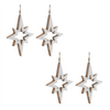Star Cut-Out Ornament (Set of 4) 10”H Wood