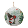 Gnome Disc Ornament (Set of 6) 6”H Iron