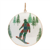Ski and Snowboard Disc Ornament (Set of 6) 6”H Iron