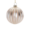 Ball Ornament (Set of 6) 3"D, 4"D Glass