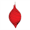 Red Swirl Glass Ornament (Set of 6)