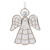 Angel Ornament (Set of 6) 5”H Plastic/Metal