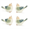 Bird (Set of 4) 4.75"H, 5"H Terra Cotta