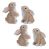 Bunny (Set of 4) 3"H, 4"H Resin