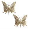 Modern Metal Butterfly Decor (Set of 2)