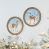 Deer Frame (Set of 2) 11.5"D MDF/Paper