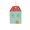 House Ornament (Set of 12) 3.5”H Ceramic