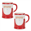 Santa Mug (Set of 2) 4.5”H Dolomite