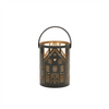 Candle Holder (Set of 3) 6.5"H, 9.5"H, 12.5"H Iron/Leather