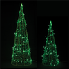 LED Tree Form (Set of 2) 24.5", 34.5"H Iron Wire UL Plug and Remote Included